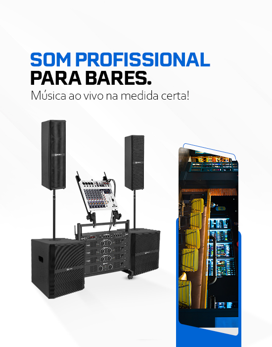 Imagem banner para o artigo de amplificadores de som profissionais para bares.