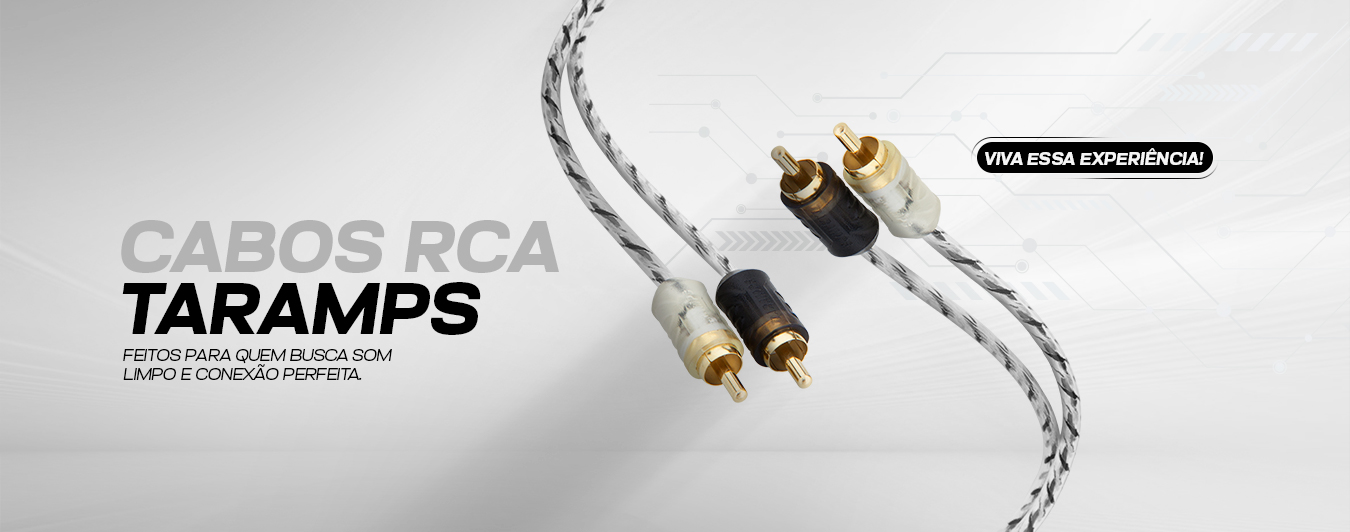 Imagem banner do cabo cabos RCA.